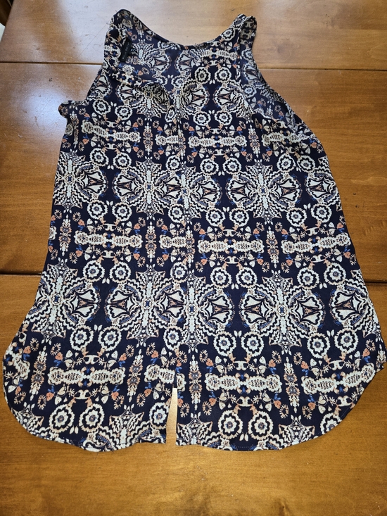Willi Smith Tops - Willi Smith Navy Floral Tank Top